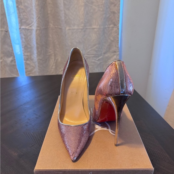 Christian Louboutin Pink and Red Stiletto Heels - Picture 4 of 4